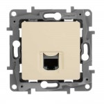 Розетка Etika  слонова кістка комп'ютерна RJ45 CAT5e ( 672341 )