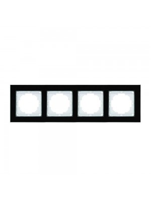 Рамка Nilson Alegra скло чорне 4-на 