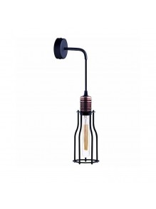 Світильник настінний Nowodvorski Workshop E27 1x25W IP20 чорний