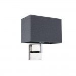 Світильник настінний Nowodvorski Hotel E27 1x10W IP20 хром ( 9218 )