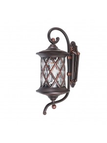 Світильник садово-парковий Nowodvorski Lantern E27 1x25W IP23 чорний із мідною патиною