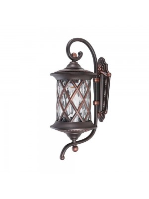 Світильник садово-парковий Nowodvorski Lantern E27 1x25W IP23 чорний із мідною патиною
