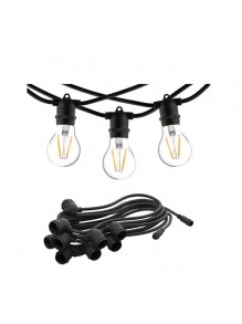 Гірлянда Nowodvorski Festoon Lights E27 15x15W IP65 чорний