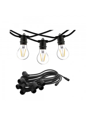 Гірлянда Nowodvorski Festoon Lights E27 15x15W IP65 чорний
