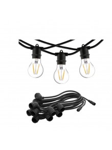 Гірлянда Nowodvorski Festoon Lights E27 10x15W IP65 чорний