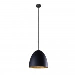 Світильник підвісний Nowodvorski Egg M E27 1x25W IP20 чорний ( 9022 )