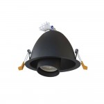 Світильник точковий Nowodvorski Dot GU10 1x10W IP20 чорний ( 8826 )