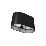 Светильник точечный Nowodvorski Oval GU10 2x15W IP20 черный ( 9240 )