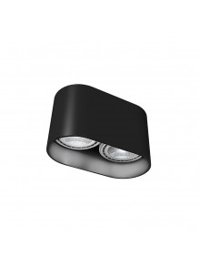 Светильник точечный Nowodvorski Oval GU10 2x15W IP20 черный