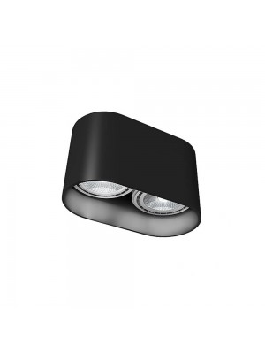 Светильник точечный Nowodvorski Oval GU10 2x15W IP20 черный