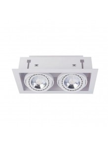 Світильник точечный Nowodvorski Downlight GU10, ES111 2x15W IP20 белый