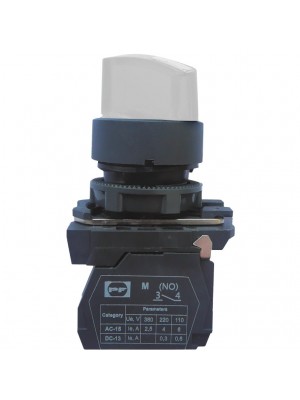 Выключатель кнопочный пластиковый FP FP5-AK3165230 2NO белый Промфактор
