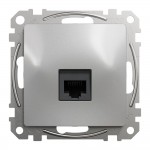 Розетка Schneider Sedna Design алюминий компьютерная RJ45 Саt. 6 UTP ( SDD113461 )