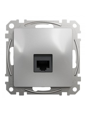 Розетка Schneider Sedna Design алюминий компьютерная RJ45 Саt. 6 UTP