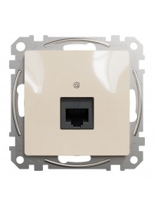 Розетка Schneider Sedna Design бежевая компьютерная RJ45 Cat.