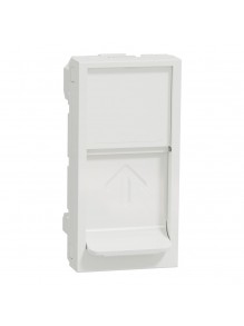 Центральна плата Schneider Unica NEW біла RJ45Keystone/Systimax 1 мод