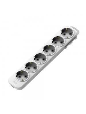 Колодка EL-BI 6-на з заземленням з шторками Myra