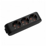 Колодка VIKO Multi-Let 3-на з заземленням чорна ( 90134300 ) Колодка VIKO Multi-Let 3-на з заземленням чорна ( 90134300 )