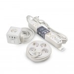 Удлинитель АСКО круглый 5р 5м с заземлением белый ( ECO019001014 )