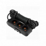 Подовжувач VIKO Multi-Let 3р 3м 2х0,75 без заземлення чорний ( 90132303 )