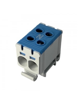 Клеммник на DIN-рейку FT1035N 2P, Cu:2.5-35 / Al:2.5-35 мм², синий Промфактор