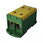 Клеммник на DIN-рейку FT1240G 2P,Cu:35-240 / Al:35-240 мм², желто-зеленый Промфактор ( FT1240G2 )