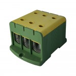Клеммник на DIN-рейку FT1240G 3P,Cu:35-240 / Al:35-240 мм2, желто-зеленый Промфактор ( FT1240G3 )