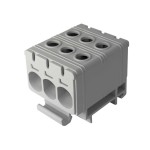 лемник на DIN-рейку 3P 135А 3х 2,5-35 мм2 серый Промфактор ( FT1035F3 )