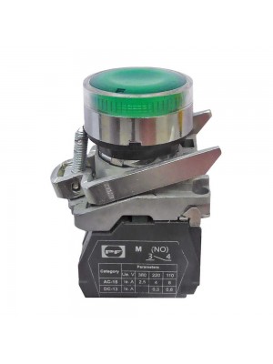 Кнопка Старт FPPCPIG230​ 1NO зеленая без фиксации Промфактор