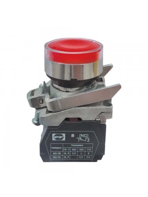 Кнопка Стоп FPPCPIR230​ 1NC красная без фиксации Промфактор