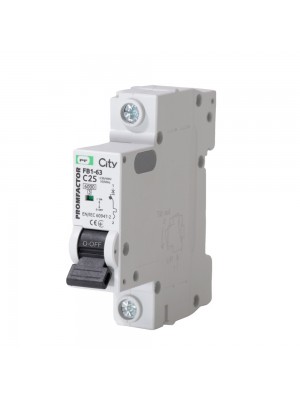 Автоматический выключатель Промфактор FB1-63 CITY 1P C25