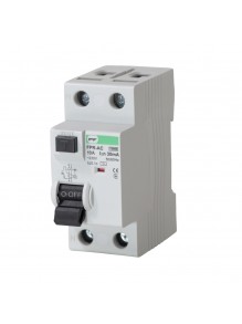 Реле захисного відключення FPR-AC 10А/0,03A 2P АС 10kA Промфактор