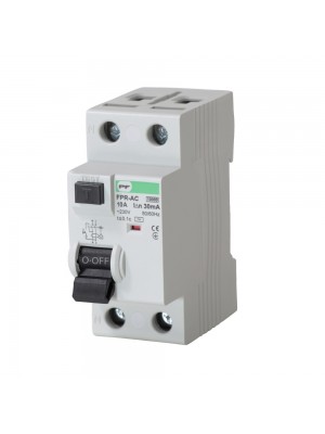 Реле захисного відключення FPR-AC 10А/0,03A 2P АС 10kA Промфактор