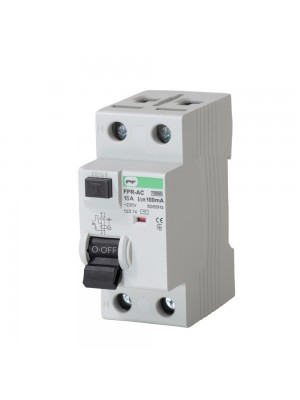 Реле захисного відключення FPR-AC 16А/0,1A 2P АС 10kA Промфактор
