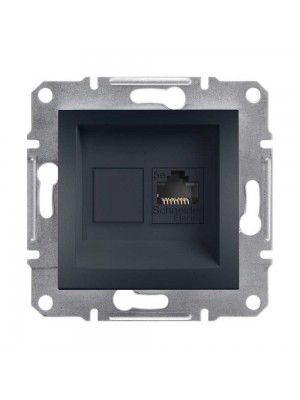 Розетка Schneider Asfora антрацит комп'ютерна RJ45 CAT. 5E