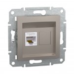 Розетка Schneider Asfora бронза комп'ютерна RJ45 Cat. 5E ( EPH4300169 )