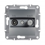 Розетка Schneider Asfora сталь телевизионная TV-SAT конечная ( EPH3400162 )