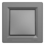 Вимикач Schneider Asfora антрацит 1кл IP44 з рамкою ( EPH0100271 )
