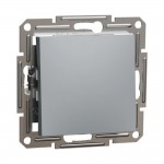 Вимикач Schneider Asfora сталь 1кл прохідний ( EPH0400162 )