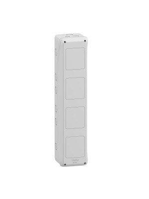Бокс пластиковий Schneider Mureva 4 отвори інтерфейсний IP65