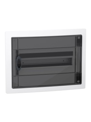 Бокс пластиковый Schneider PrismaSeT XS на 18 модулей врезной дымчатые двери IP40