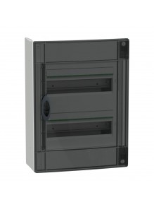 Бокс пластиковий Schneider PrismaSeT XS на 2x13 модулів накладний димчасті двері IP40