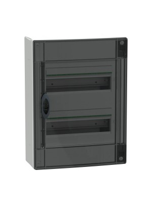 Бокс пластиковий Schneider PrismaSeT XS на 2x13 модулів накладний димчасті двері IP40