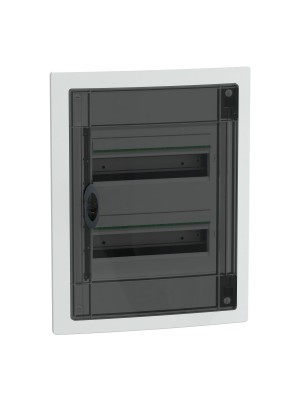 Бокс пластиковый Schneider PrismaSeT XS на 2x13 модулей врезной дымчатые двери IP40