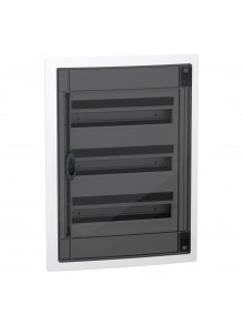 Бокс пластиковий Schneider PrismaSeT XS на 3x18 модулів врізний димчасті двері IP40