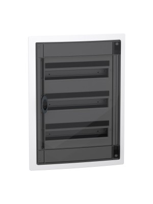 Бокс пластиковый Schneider PrismaSeT XS на 3x18 модулей врезной дымчатые двери IP40