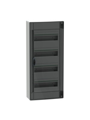 Бокс пластиковий Schneider PrismaSeT XS на 4x13 модулів накладний димчасті двері IP40