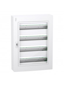 Бокс пластиковий Schneider PrismaSeT XS на 4x24 модулів накладний прозорі двері IP40