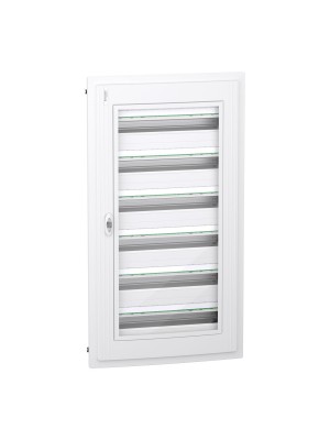 Бокс пластиковий Schneider PrismaSeT XS на 6x24 модулів врізний прозорі двері IP40