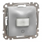 Датчик руху з вимикачем Schneider Sedna Design алюміній 10А ( SDD113504 )